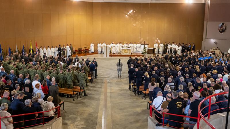 Misa hrvatskih vojnih hodočasnika u crkvi Sv. Bernardice